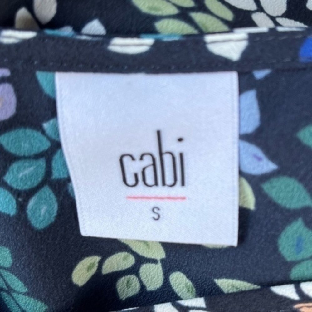 CAbi Cinco Floral Print Blue Multicolor Shift Dress 👗 - Picture 9 of 9